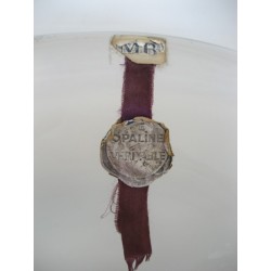 Glazen vintage schaal MB