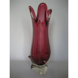 Glazen vintage vaas Val St. Lambert