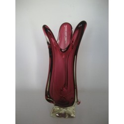 Glazen vintage vaas Val St. Lambert