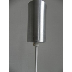 Vintage hanglamp met aluminium kap