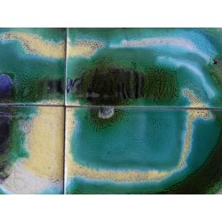 Vintage tegeltafel met 40 tegels en unieke decoratie