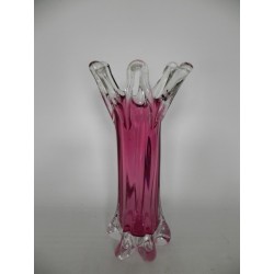 Glazen vintage vaas Prima glas, 39 cm hoog