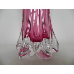 Glazen vintage vaas Prima glas, 39 cm hoog