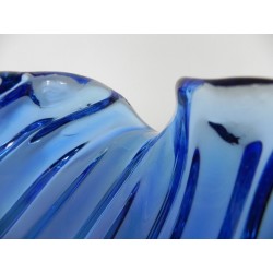 Glazen schaal in de vorm van een schelp door Alfredo Barbini voor Murano