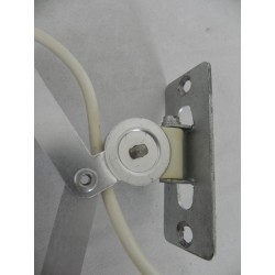 Vintage scharnierlamp, schaarlamp aluminium