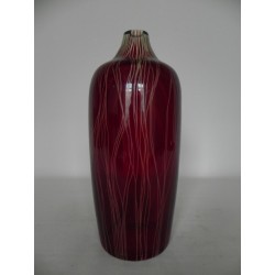 Glazen vintage vaas met kleine opening