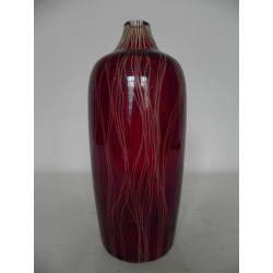 Glazen vintage vaas met kleine opening