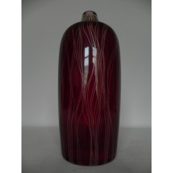 Glazen vintage vaas met kleine opening