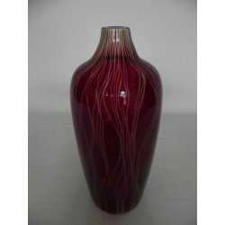 Glazen vintage vaas met kleine opening