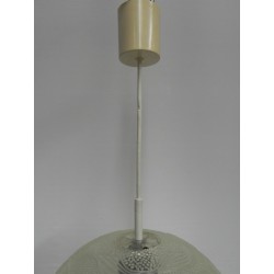 Vintage hanglamp met ronde kunststof bol