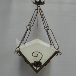 Art Deco hanging lamp with...