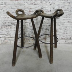 2 Spanish bar stools