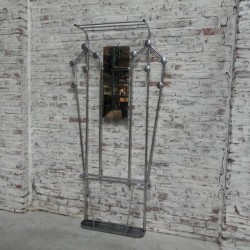 Upright aluminum coat rack...