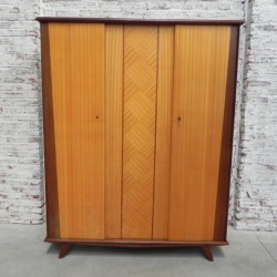 Vintage wardrobe with 3 doors
