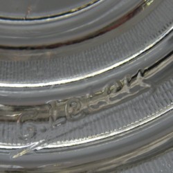 Art Deco hanglamp G. Leleu, jaren 30 gesigneerd