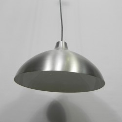 Vintage hanging lamp with aluminum shade, 1970s detail