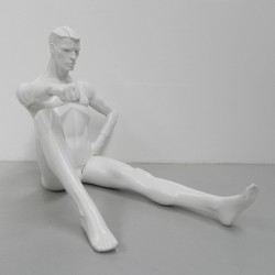 1980s mannequin, sitting