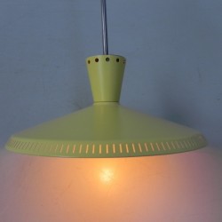 Philips hanging lamp NB93 by Louis Kalff, 1950s burning
