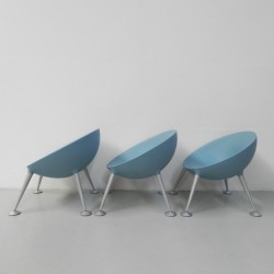 Set of 3 Turtle Club chairs by Matteo Thun for Sedus, 2004 row