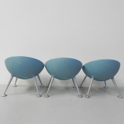 Set van 3 Turtle Club stoelen door Matteo Thun voor Sedus, 2004 achterkant
