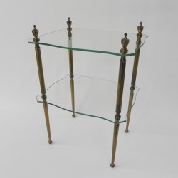 Side table with tapered...