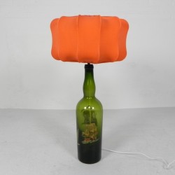 Wine bottle table lamp with...