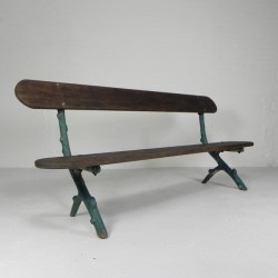 Garden bench with cast iron...