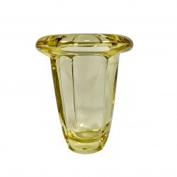 Art Deco thick glass vase...