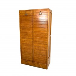 Oak roller shutter cabinet...