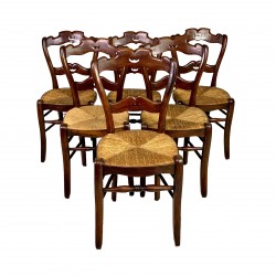 Set of 6 farm chairs with...