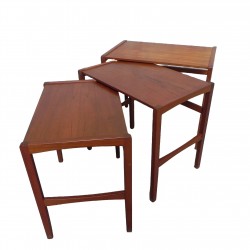3 salontafels, nesting tables, jaren 60
