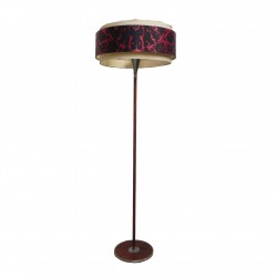 Floor lamp with round shade