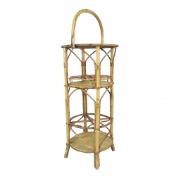 Vintage bamboo bottle rack,...