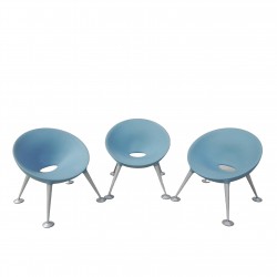 Set of 3 Turtle Club chairs...