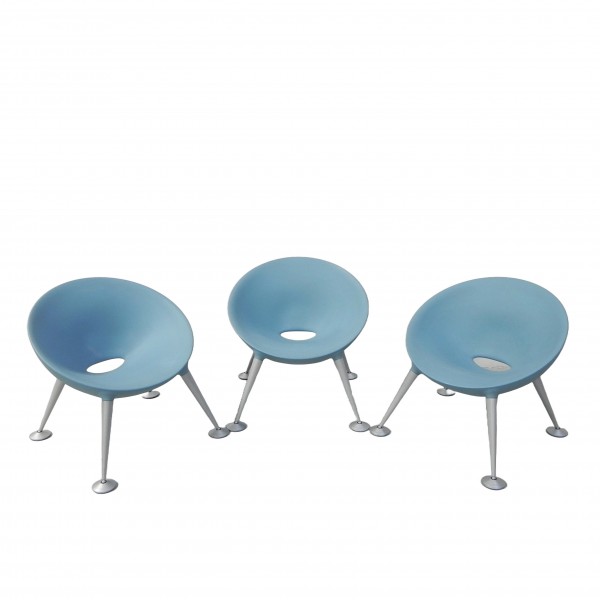 Set of 3 Turtle Club chairs by Matteo Thun for Sedus, 2004