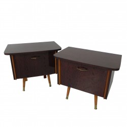 Set of 2 vintage bedside...