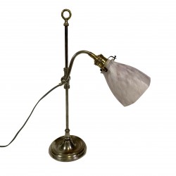 French desk lamp with glass...