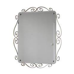 Vintage mirror in aluminum...