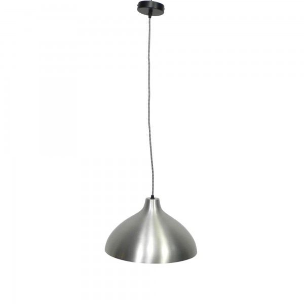 Vintage hanglamp met aluminium kap, jaren 70