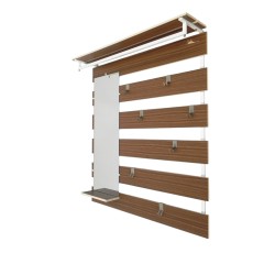 Vintage wall coat rack with...