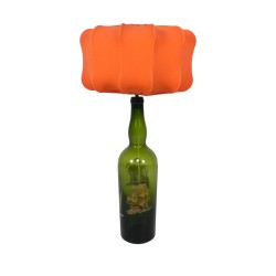 Wine bottle table lamp with...