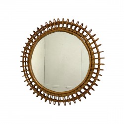 Ronde vintage spiegel met...