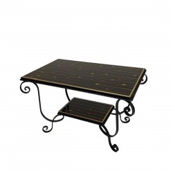 Vintage salontafel met 2...