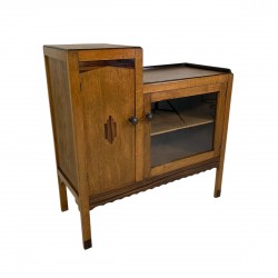 Eiken Art Deco vitrine...