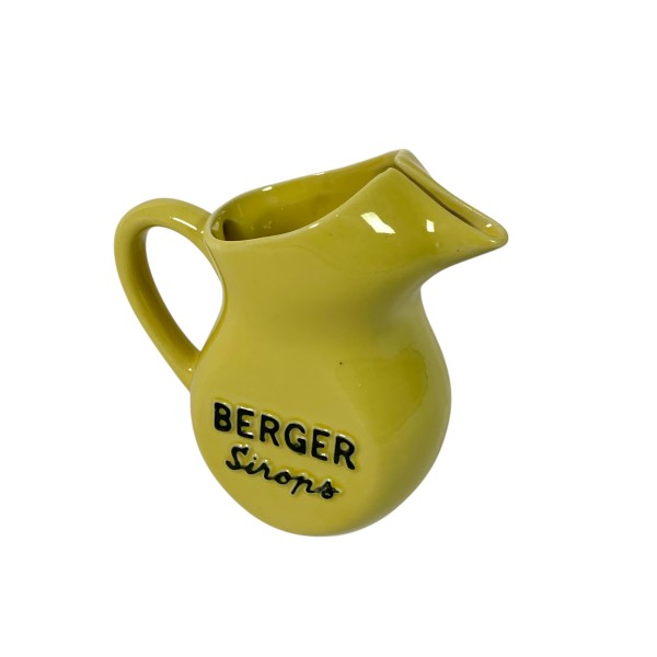 Yellow Berger water carafe, 1950s