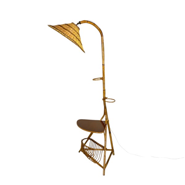 Standing bamboo lamp, 1950s
