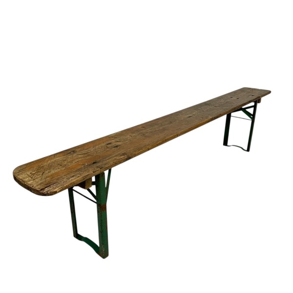 Folding bench, bench for patio, 216 cm long, 1960s