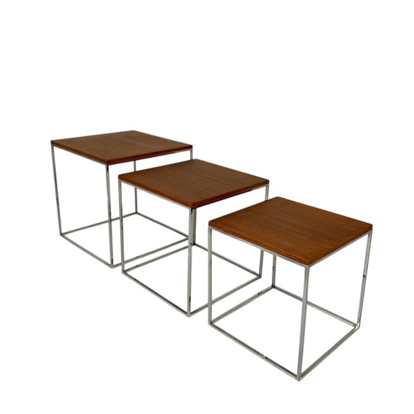 Set of 3 side tables, mimi set, 1960s