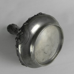 Tinnen Art Nouveau vaas gesigneerd Pechez, begin 20e eeuw bottom