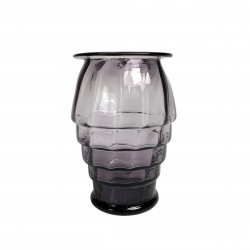 Art Deco vaas met gedraaide verticale banden, Doyen stijl, jaren 30